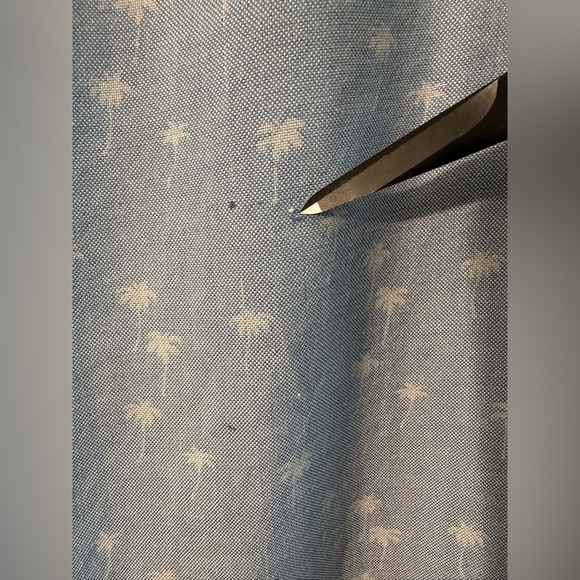 TOMMY BAHAMA Men’s 1XB 100% Silk Light Blue Palm Tree Button Up Short Sleeve - Picture 15 of 15